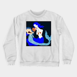 The Painting of "Enchantress From Neptune" in Henri Matisse Style Crewneck Sweatshirt